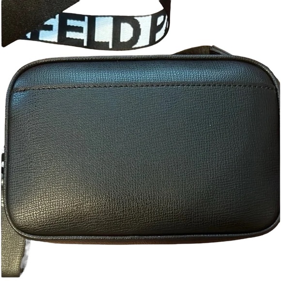 KARL LAGERFELD PARIS Maybelle Black Crossbody Bag Satchel, Rainbow Heart Accents - Picture 9 of 16